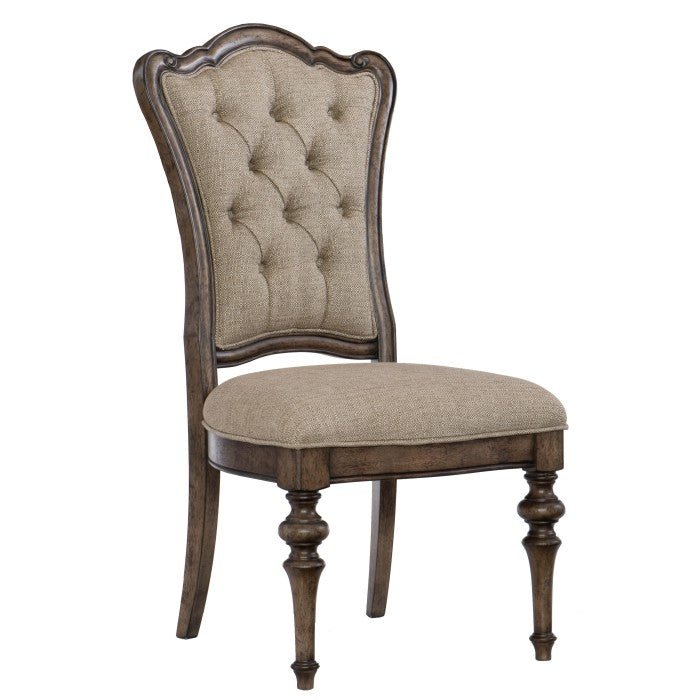 Heath Court Brown Oak Side Chair, Set of 2