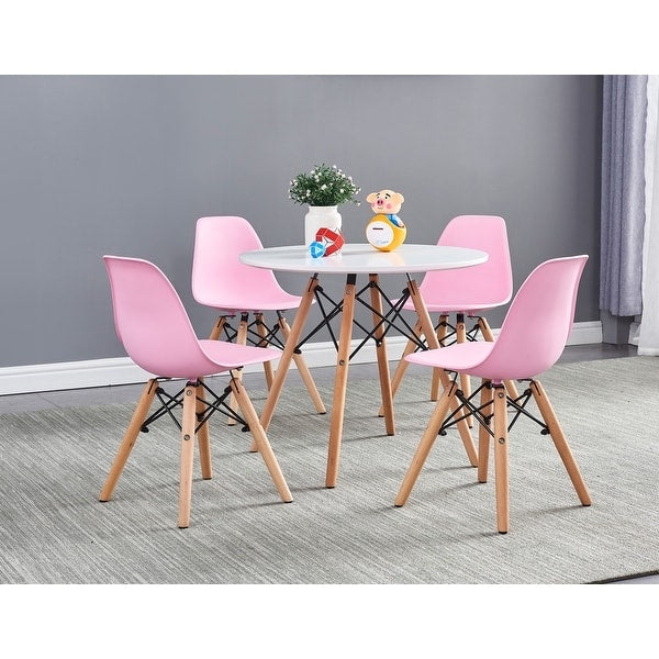 5 piece Pink Kid's Table and Chair Set