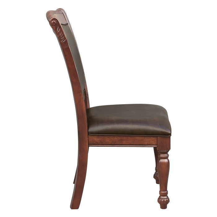 Homelegance Lordsburg Dining Chairs Set of 2 Cherry Red