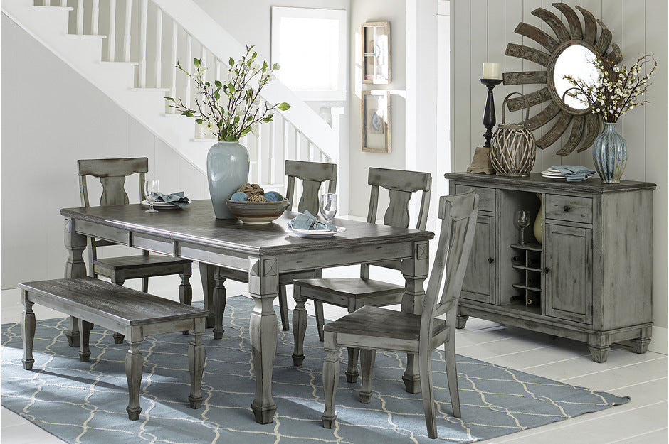 Casual Country Inspired Fulbright Dining 5pc Set