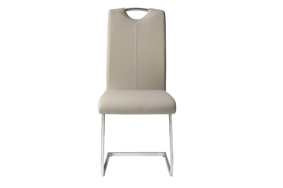 Modern Sleek Design 5pc Dining Set Table with Self-Storing Leaf and 4x Side Chairs