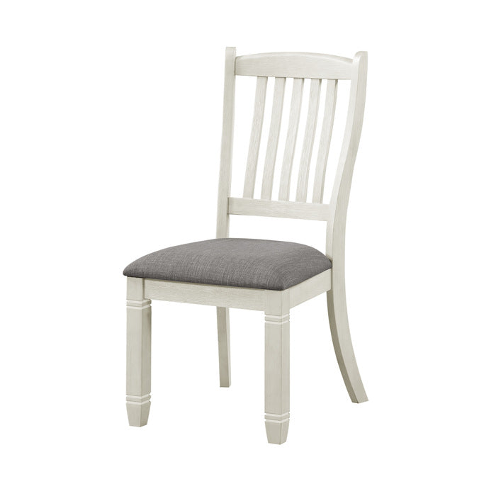 Finian Wood Side, Antique White Chair (Set of 2)