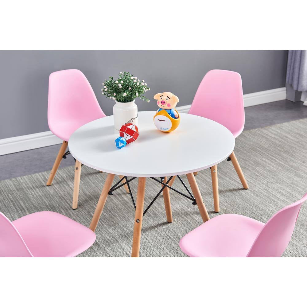 5 piece Pink Kid's Table and Chair Set