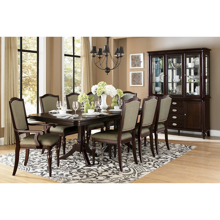 Marston Arm Chair in Dark Cherry (Set of 2)