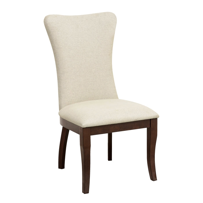 Pima Dining Chair (Set of 2), White Beige