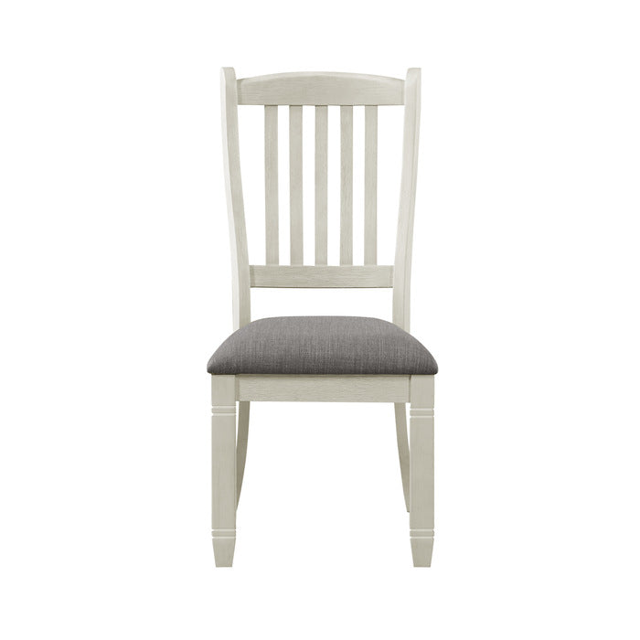 Finian Wood Side, Antique White Chair (Set of 2)