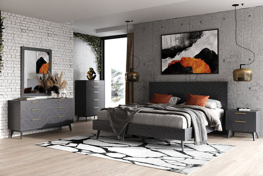 Modrest Diana - Modern Grey Ash Bedroom Set